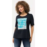 Ulla Popken T-Shirt T-Shirt Rollkanten Classic Rundhals Halbarm