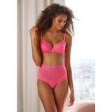 s.Oliver High-Waist-Slip aus graphischer Spitze in transparenter Optik