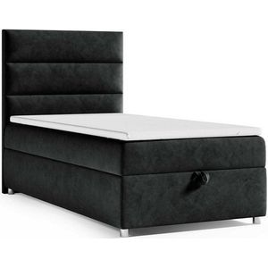 Best for Home Boxspringbett mit Bettkasten Trinity K-4 SINGLE Bonell-Matratze inkl. 7 cm Topper (Einzelbett, Polsterbett mit gepolstertes Kopfteil, Jugendbett, Kinderbett versch. Größen, 70x200 80x200 90x200 100x200 cm), verschiedene Liefermöglichkeiten, Handwerksqualität