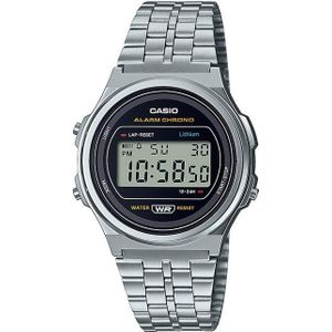 CASIO VINTAGE Chronograph A171WE-1AEF, Quarzuhr, Armbanduhr, Damenuhr, Herrenuhr,Digitaluhr, Edelstahlarmband