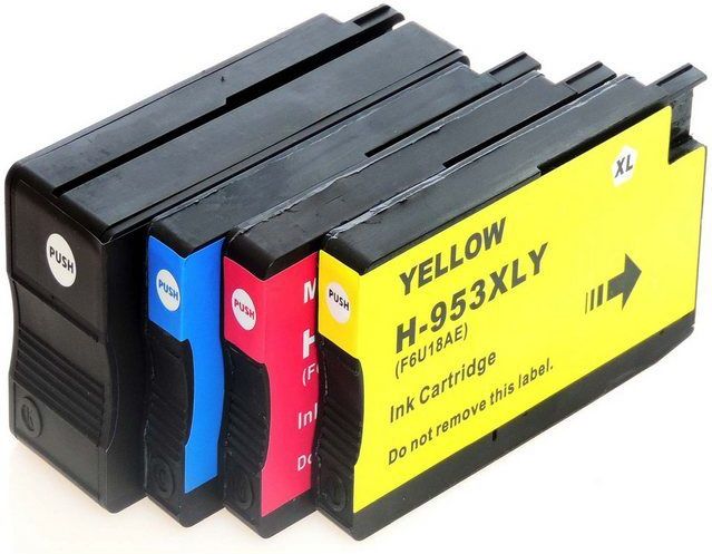 Tonerkartusche D&C HP 953XL Tintenpatronen Set für HP OfficeJet Pro 8710 (4er Pack, (Kompatibel für HP OfficeJet Pro 8710 953XL, 3HZ52AE), 8740