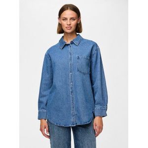 pieces Jeansbluse PCMAISIE LS DENIM SHIRT NOOS BC