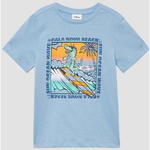 s.Oliver Kurzarmshirt Baumwoll-T-Shirt mit Frontprint
