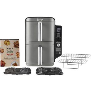 NINJA Fritteuse, Schlankeres Design dank übereinander angeordneter 4,75 L Schubladen