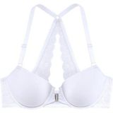 LASCANA Schalen-BH Premium Dessous mit wunderschönem Spitzenrücken und Vorderverschluss, Dessous