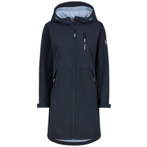 SUBLEVEL Langmantel Softshell Funktionsmantel mit Kapuze und Reißverschluss-Taschen Softshell Outerwear