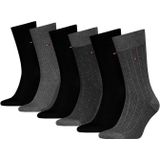 Tommy Hilfiger Socken TH MEN SOCK 6P TIN GIFTBOX BIRDSEYE (Box, 6-Paar) Geschenkbox, ideal zum Verschenken, Baumwoll-Stretch