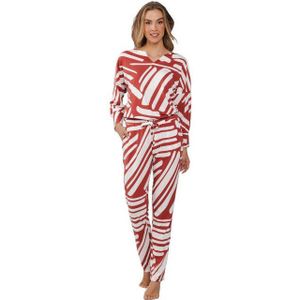 Pastunette Schlafanzug Damen Pyjama lang (2 tlg) Grafisches Design