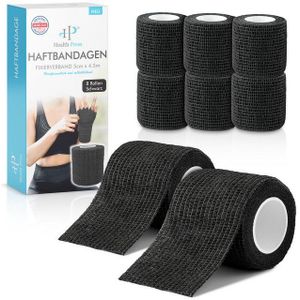 Health Press Bandage Selbstklebender Verband - 8x Pflaster Rolle (5,0cm x 4,5m)