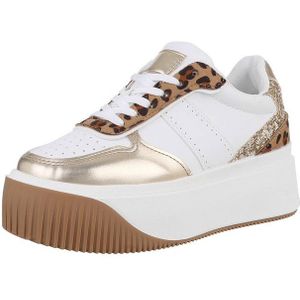 Ital-Design Damen Low-Top Freizeit Sneaker (88671462) Keilabsatz/Wedge Sneakers Low in Beige