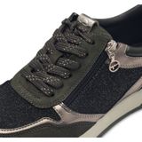 Tamaris Plateausneaker, Freizeitschuh, Halbschuh, Schnürschuh mit dezenten Metallic-Details