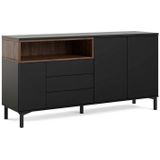 INOSIGN Sideboard Roommers, Anrichte, Kommode, Stauraum, Kommode, Breite 176 cm, Höhe 90 cm, 1 offenes Fach mit Rahmen-Optik