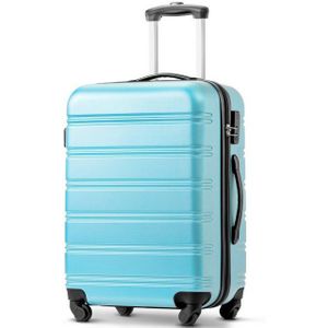 Flieks Hartschalen-Trolley, 4 Rollen, Hartschalenkoffer Handgepäck Trolley Reisekoffer, ABS-Material
