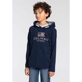 DELMAO Kapuzenshirt für Jungen Langarm, Basic-Passform, bedruckt, aus Baumwolle