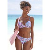 s.Oliver Bikini-Hose Scatter mit Ring in Hornoptik, aus Microfaser, mit recyceltem Polyamid