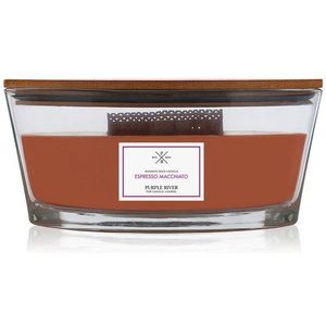 Purple River Duftkerze Espresso Macchiato - 453g (1-tlg), Brenndauer Bis zu 80 Stunden, Duftkerze Süß & Würzig