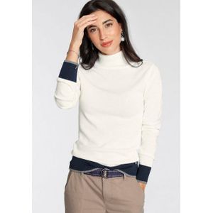 AJC Rollkragenpullover mit Farbkontrasten