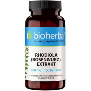 BIOHERBA R Rhodiola (Rosenwurz) Extrakt 250 mg 100 Kapseln Kapseln