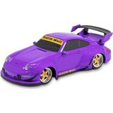 Maisto Tech RC-Auto Ferngesteuertes Auto - Porsche 911 993 RWB (lila, Maßstab 1:24), Ready To Run