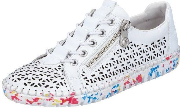Rieker Slip-On Sneaker, Halbschuh, Freizeitschuh, Schlupfschuh mit Gummizug