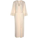 LASCANA Kimono, Langform, Single-Jersey, Gürtel, mit edlen Spitzendetails