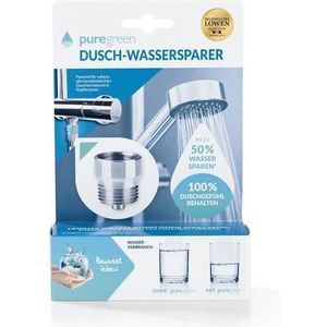 puregreen Duscharmatur Wasser sparen Dusche Energie sparen zuhause (Venturi Effekt Luftbeimischung, Die Höhle der Löwen) Puregreen Wassersparer für die Dusche ehem. bluegreen
