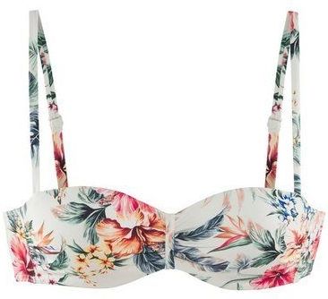 LASCANA Bügel-Bandeau-Bikini-Top Salsa, mit tollem Blumenprint