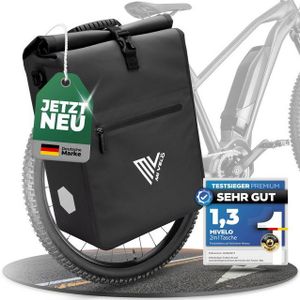 MIVELO Fahrradtasche 2in1 Gepäckträgertasche für Fahrrad wasserdicht (1-tlg), 25 Liter Volumen