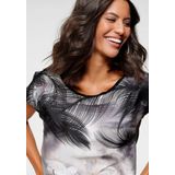 Laura Scott Shirtbluse in modischem Materialmix