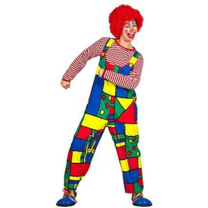 Karneval-Klamotten Clown-Kostüm Damen bunte Clownshose Zirkus Erwachsenekostüm, Clown Kostüm Narre Pierrot Harlekin Damen Frauen Gruppenkostüm
