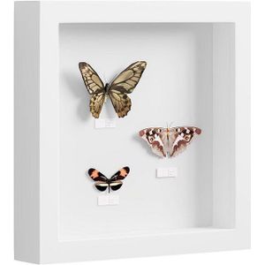 EUGAD Bilderrahmen, (1 St), 3D Fotorahmen, Objektrahmen quadratisch aus MDF