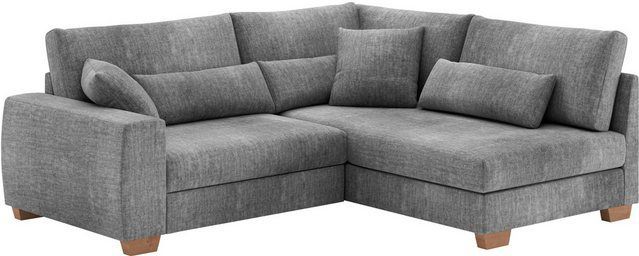 Mr. Couch Ecksofa Helena L-Form, mit Taschenfederkern, bis 140 kg belastbar, wahlweise mit Bett
