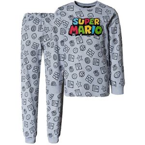 Super Mario Pyjama SUPER MARIO Pyjama Kinder Schlafanzug lang Jungen und Mädchen