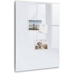Tulup Magnettafel Memoboard aus Glas Notiztafel mit 5 Magneten, Marker und Schwamm