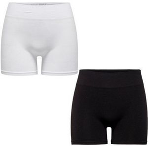 ONLY Leggings Elastische Mini Leggins 2-er Pack Hotpants ONLVICKY (2-tlg) ONLVICKY SEAMLESS MINI SHORTS NOOS