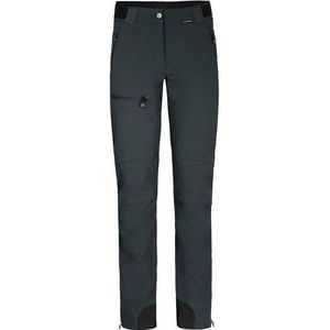 Bergson Outdoorhose BRYNE Damen Winter Softshellhose, mit warmem Innenfleece und voll elastischem Gesäßeinsatz, Normalgrößen, dunkel grau