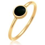 Elli Fingerring Solitär Stapelring Emaille 925 Silber, Geo