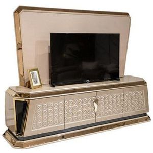 JVmoebel Sideboard RTV TV Tisch Lowboard Rack Fernseher Ständer Medienkonsole Schrank (2 St., Sideboard mit TV Wandpanel), Made in Europa