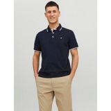 Jack & Jones Poloshirt JJEPAULOS POLO SS NOOS mit Logo Stickerei