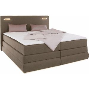 COLLECTION AB Boxspringbett Ninoni, inkl. Bettkasten, Topper und wahlweise mit LED-Beleuchtung