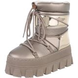 Ital-Design Damen Snowboots Freizeit Snowboots (87283953) Flach High-Heel Stiefeletten in Bronze