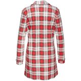 LASCANA Sleepshirt mit Karomuster und Paspeln