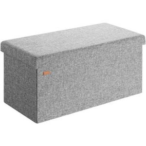 Casaria Sitzbank (1-St), mit Stauraum 80x40x40cm Faltbar 100 L Gepolstert Deckel Stoff