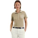 Marc O'Polo Poloshirt mit Material-Mix-Details