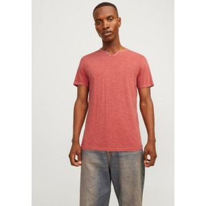 Jack & Jones T-Shirt JJESPLIT NECK TEE SS NOOS mit V-Ausschnitt