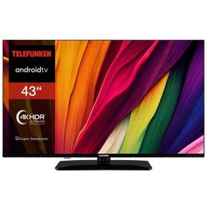Telefunken D43U750X2CWI LCD-LED Fernseher (108 cm/43 Zoll, 4K Ultra HD, Android TV, HDR Dolby Vision, Triple-Tuner, Bluetooth, Dolby Atmos)