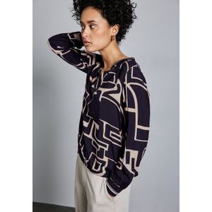 STREET ONE Langarmbluse mit All-Over Print