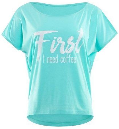 Winshape Oversize-Shirt MCT002 ultra leicht mit weißem Glitzer-Aufdruck