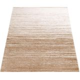 Paco Home Teppich Mondial 111, rechteckig, Höhe: 13 mm, Kurzflor, dezentes Streifen Design, ideal im Wohnzimmer & Schlafzimmer
