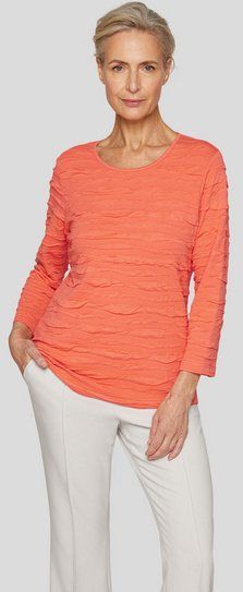 Rabe 3/4-Arm-Shirt mit Strukturmuster
